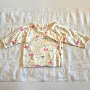 Hanna Andersson girls size 50 or 0-3 months kimono jacket air balloons VGUC